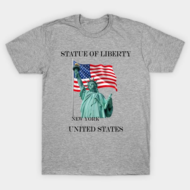 Statue of Liberty T-Shirt by Carolina Cabreira